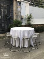 Bộ bàn tiệc ghế Inox